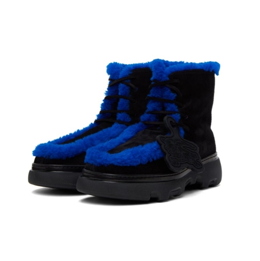 BURBERRY Shearling Creeper Boots
